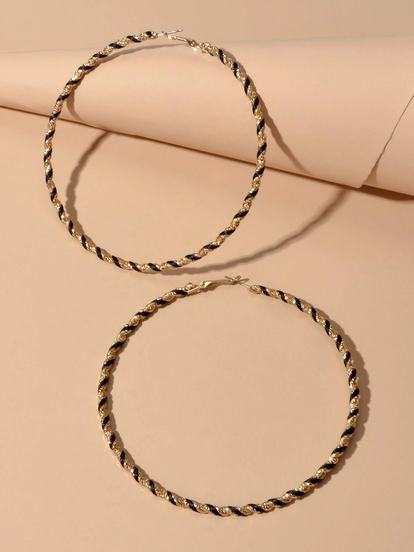 Bohemian Jewellery Handmade Twisted Big Chunky Hoop Earrings Ethnic Accessories-2