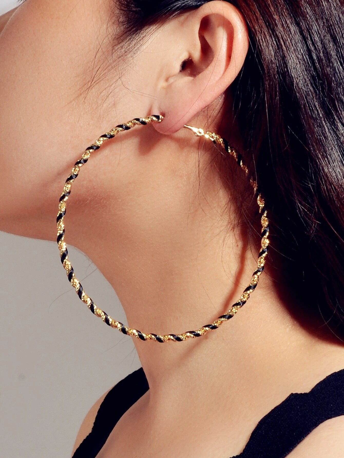 Bohemian Jewellery Handmade Twisted Big Chunky Hoop Earrings Ethnic Accessories-0