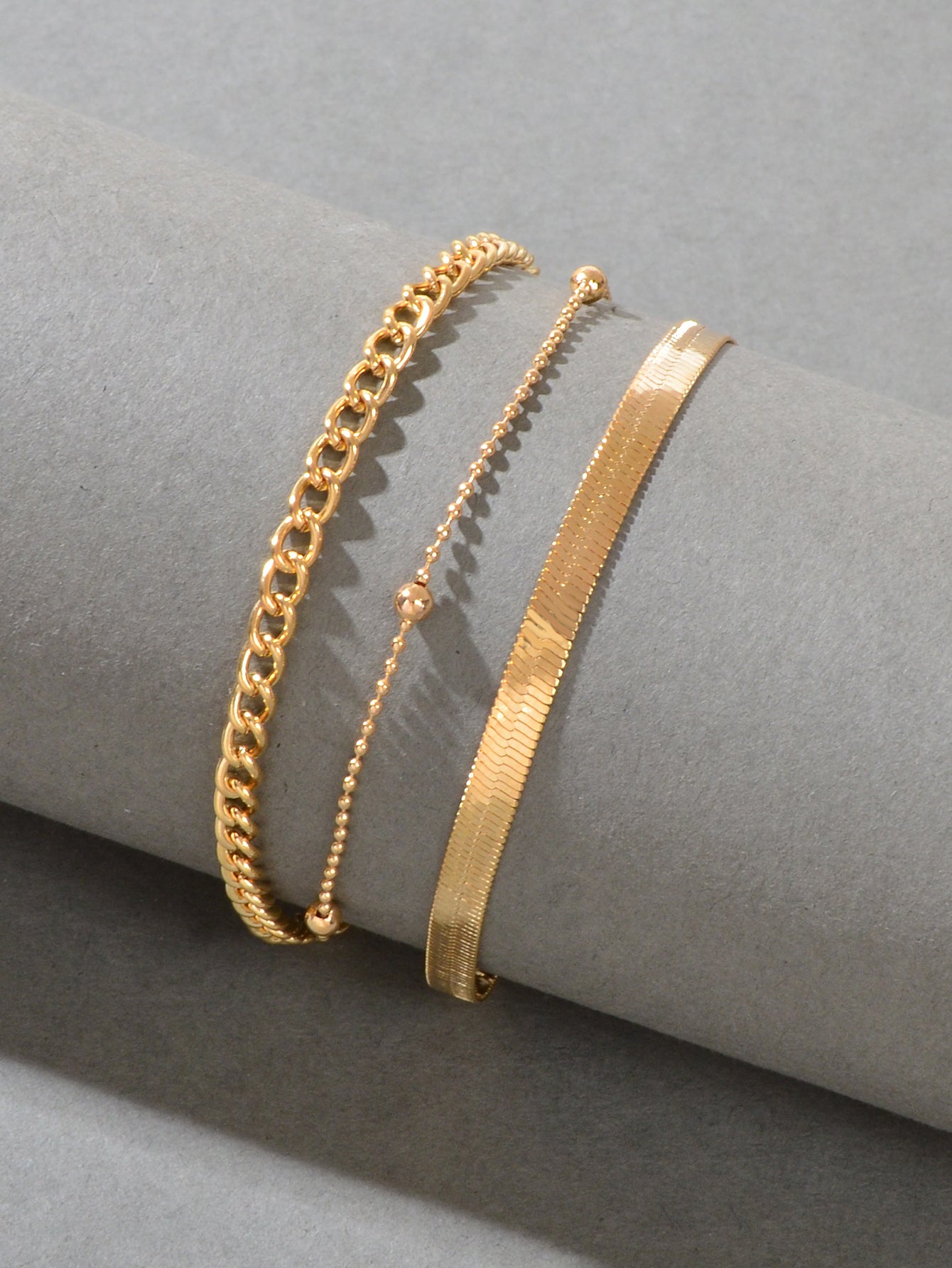 Gold Silver Multi-layer Chain Adjustable Bracelet Women Multiple Style Jewellery-4